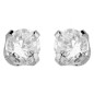 Boucles d'oreilles puces Oxyde 3 mm or blanc