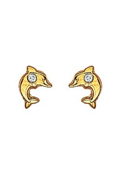 Boucles d'oreilles Enfant Dauphins Oxydes