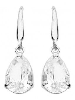 Boucles d'oreilles pendantes Oxyde zirconium poire