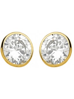 Boucles d'oreilles en or jaune et Oxydes