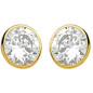 Boucles d'oreilles en or jaune et Oxydes