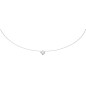 Collier Fil Nylon Oxyde 4 Griffes 6 mm or BL_x005F_x000D_ Collier en or blanc et Oxydes