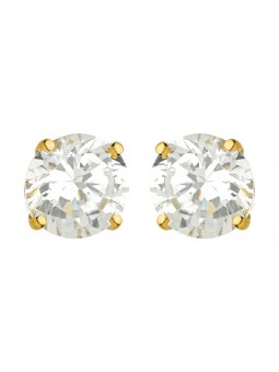 Boucles d'oreilles en or jaune et Oxydes
