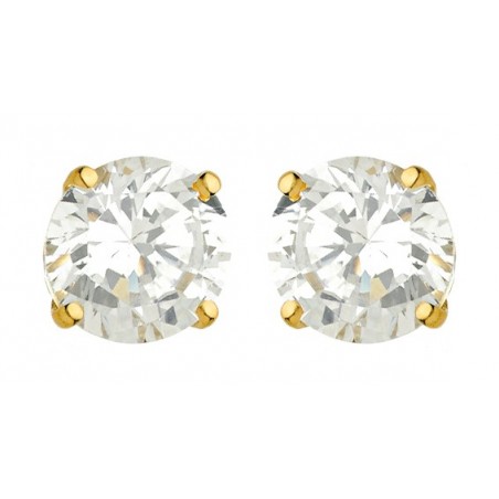 Boucles d'oreilles en or jaune et Oxydes