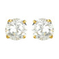 Boucles d'oreilles en or jaune et Oxydes