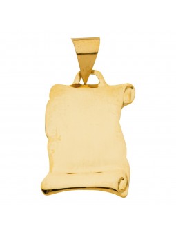 Pendentif Parchemin or jaune