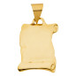 Pendentif Parchemin or jaune
