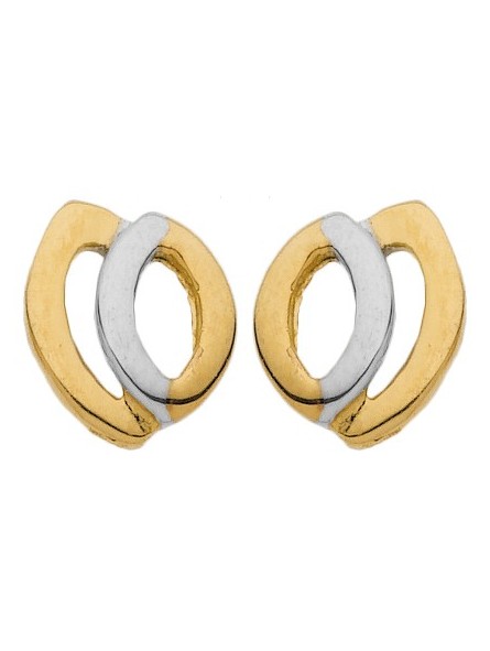 Boucles d'oreilles Fantaisie bicolore
