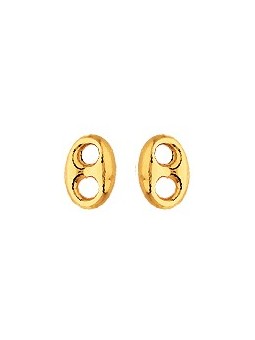 Boucles d'oreilles motif Grain de Café