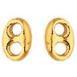 Boucles d'oreilles motif Grain de Café