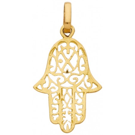 Pendentif main de Fatma or jaune