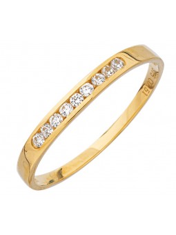 Bague demi alliance rail Oxydes