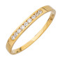 Bague demi alliance rail Oxydes
