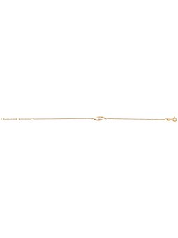 Bracelet Fantaisie or Bicolore diamantS 0,03 CT