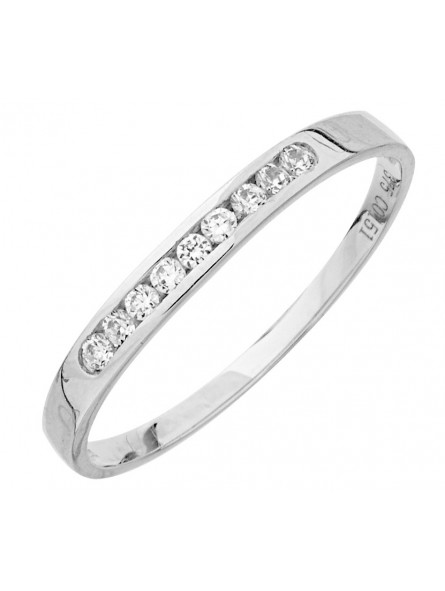 Bague demi alliance rail Oxydes