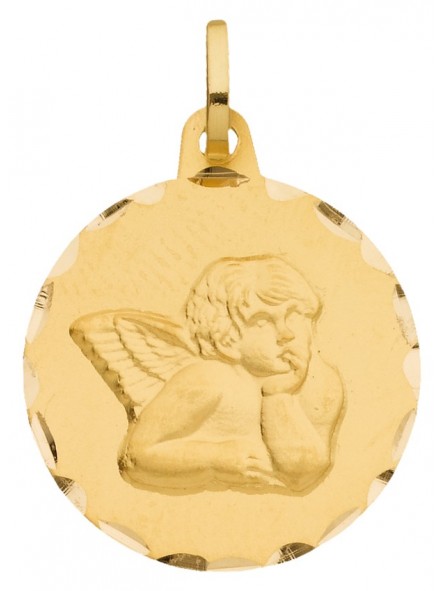 Médaille Ronde Ange ciselé