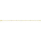 BRACELET 18 CM PERLES EAU DOUCE BLANCHES 3/6.5MM OR JAUNE 375