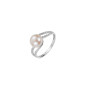 Bague Perle eau douce blanche7.8/8.3 mm or blanc 375 OxydeS