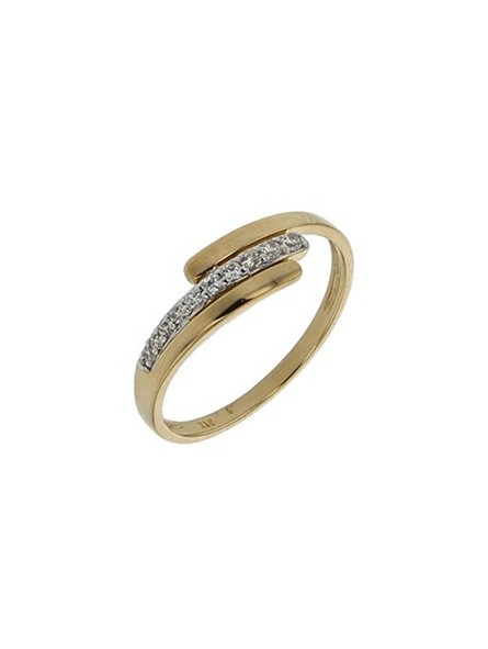 Bague multi Oxyde Fantaisie bicolore 9K