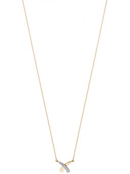 Collier multi diamants 0,004 ct or bicolore 375