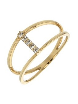 Bague multi Oxyde Fantaisie or jaune 9K