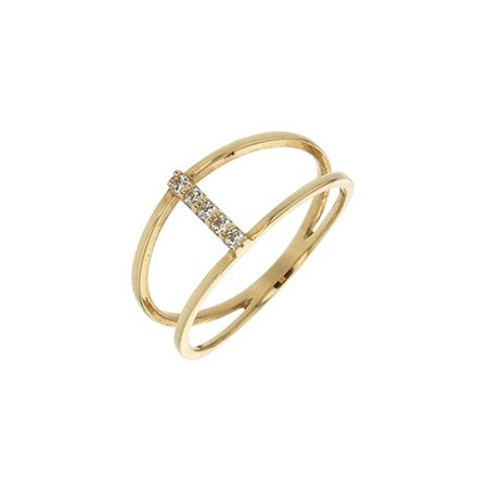 Bague multi Oxyde Fantaisie or jaune 9K