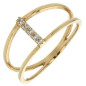 Bague multi Oxyde Fantaisie or jaune 9K
