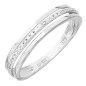 Bague demi alliance Fantaisie diamants 0,01 ct