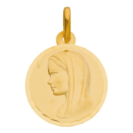 Médaille Ronde Vierge ciselé