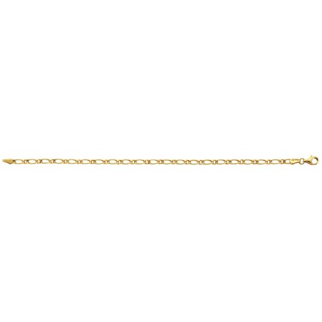 Bracelet Homme maille cheval alternée or - 1004667