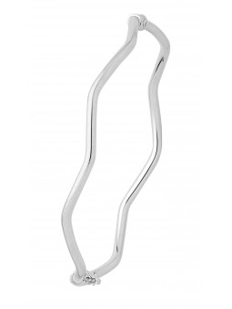 Bracelet Jonc ouvrant vague Fil Rond 2mm