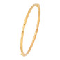 Bracelet Jonc ouvrant fil torsadé 3 mm