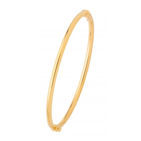 Bracelet Jonc Fil Rond 3 mm or jaune