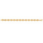 Bracelet Grain de café 7mm or jaune