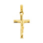 Pendentif Croix Christ or jaune