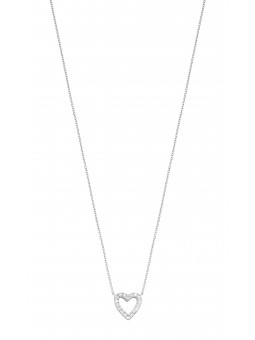 Collier or blanc diamant 0,09 CT HSI