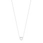 Collier or blanc diamant 0,09 CT HSI