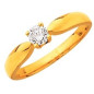 Solitaire griffes diamant 0.10 ct