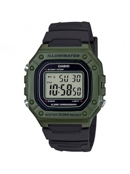 Montre Homme CASIO Digital Quartz Bracelet Résine - W-218H-3AVEF