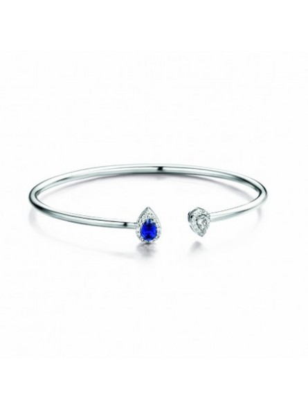 bracelet jonc naiomy zirconium et saphir artificiel bracelet jonc naiomy zirconium et saphir artificiel