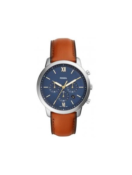 montre homme fossil marron clair chronographe