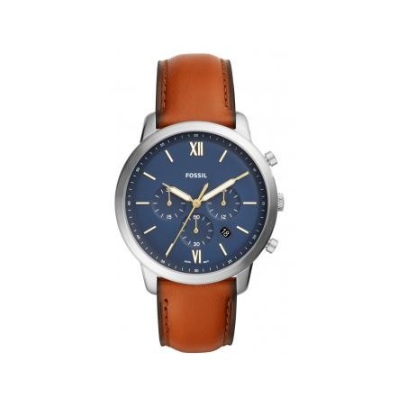 montre homme fossil marron clair chronographe