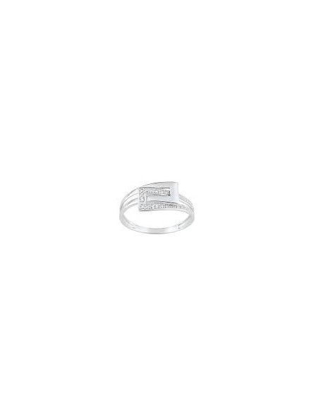 Bague entrelacée diamants