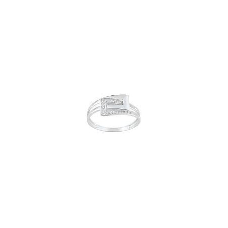 Bague entrelacée diamants