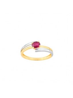 Bague rubis- or