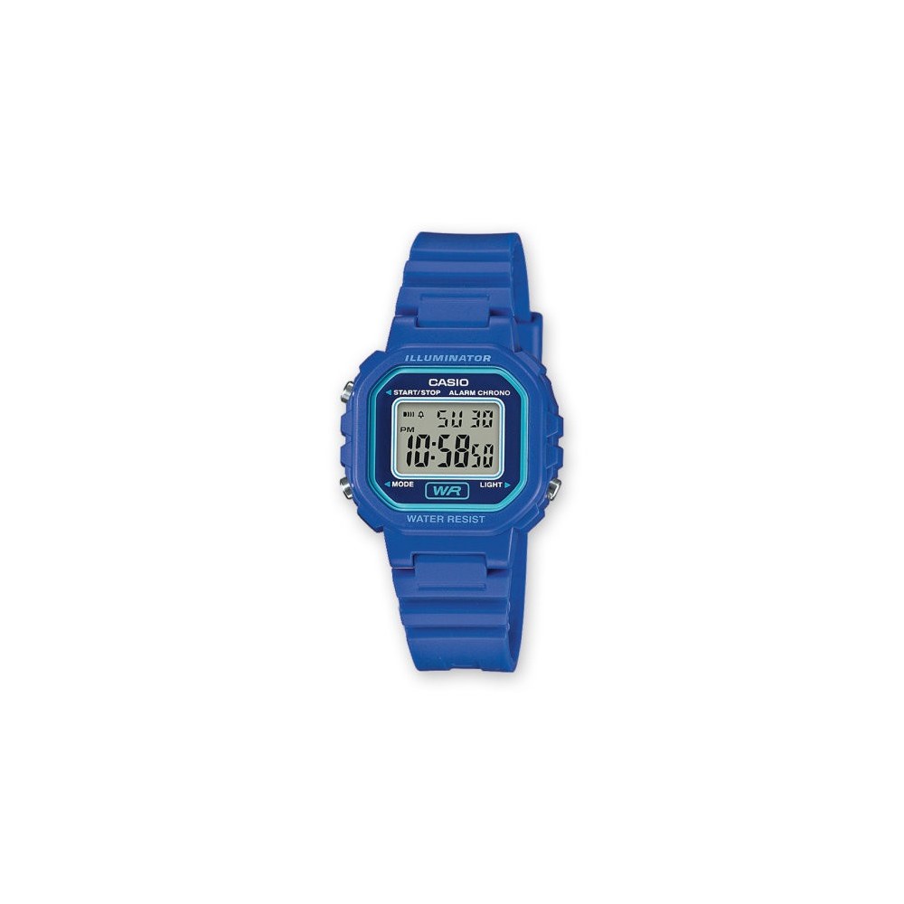 Montre Enfant CASIO Digital Résine Bleue - LA-20WH-2AEF