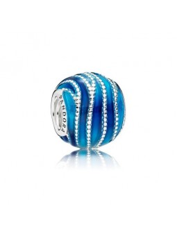 Charm volutes bleues