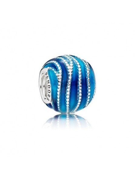 Charm volutes bleues