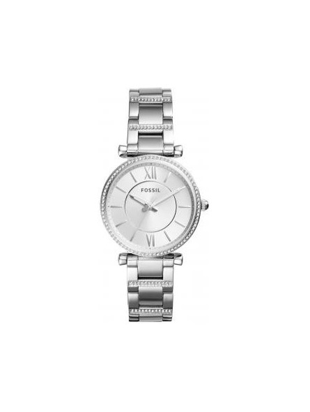 fossil carlie montre femme bracelet acier