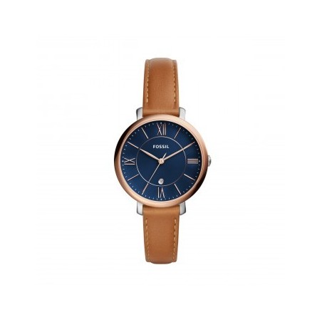 fossil jacqueline montre femme cuir marron